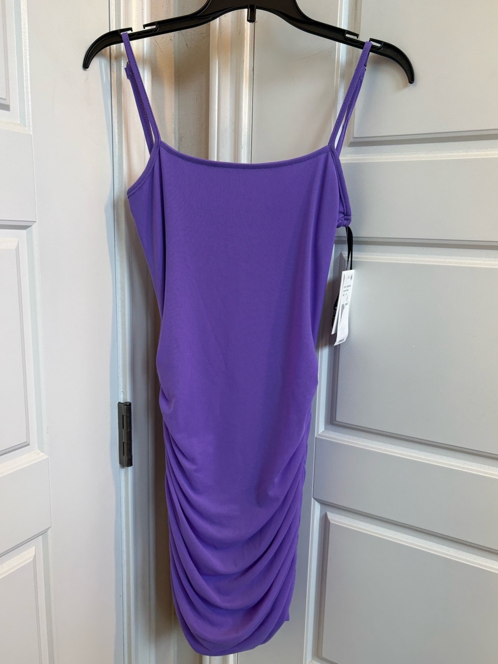 Katie J NWT Tween Ruched Bodycon Abby Dress in Purple Size XL (14)